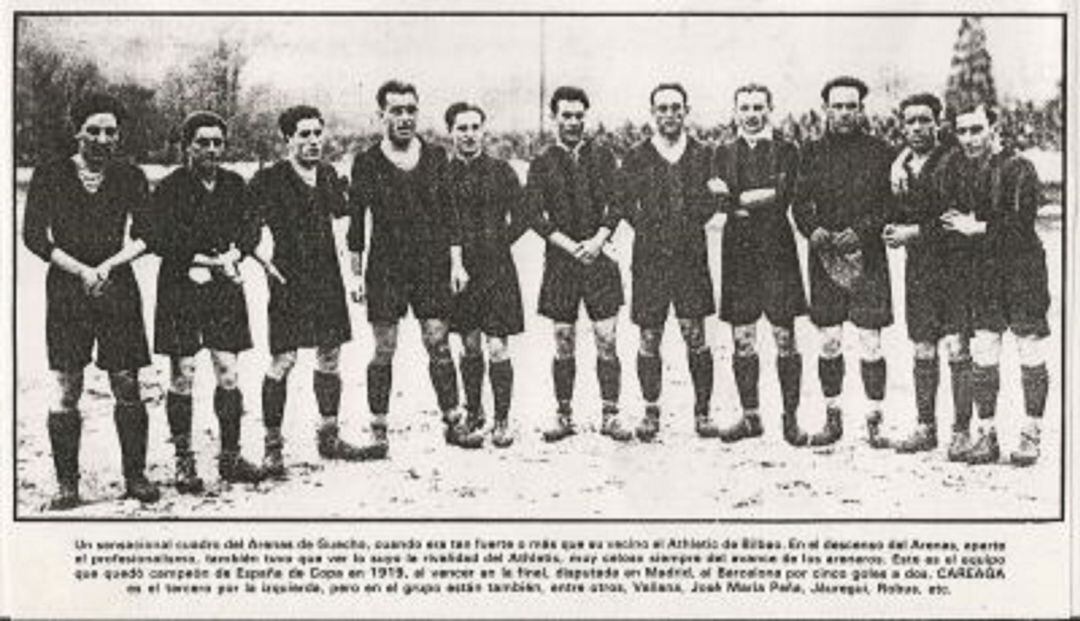 Fotografía del equipo que salió campeón de Copa en 1919 