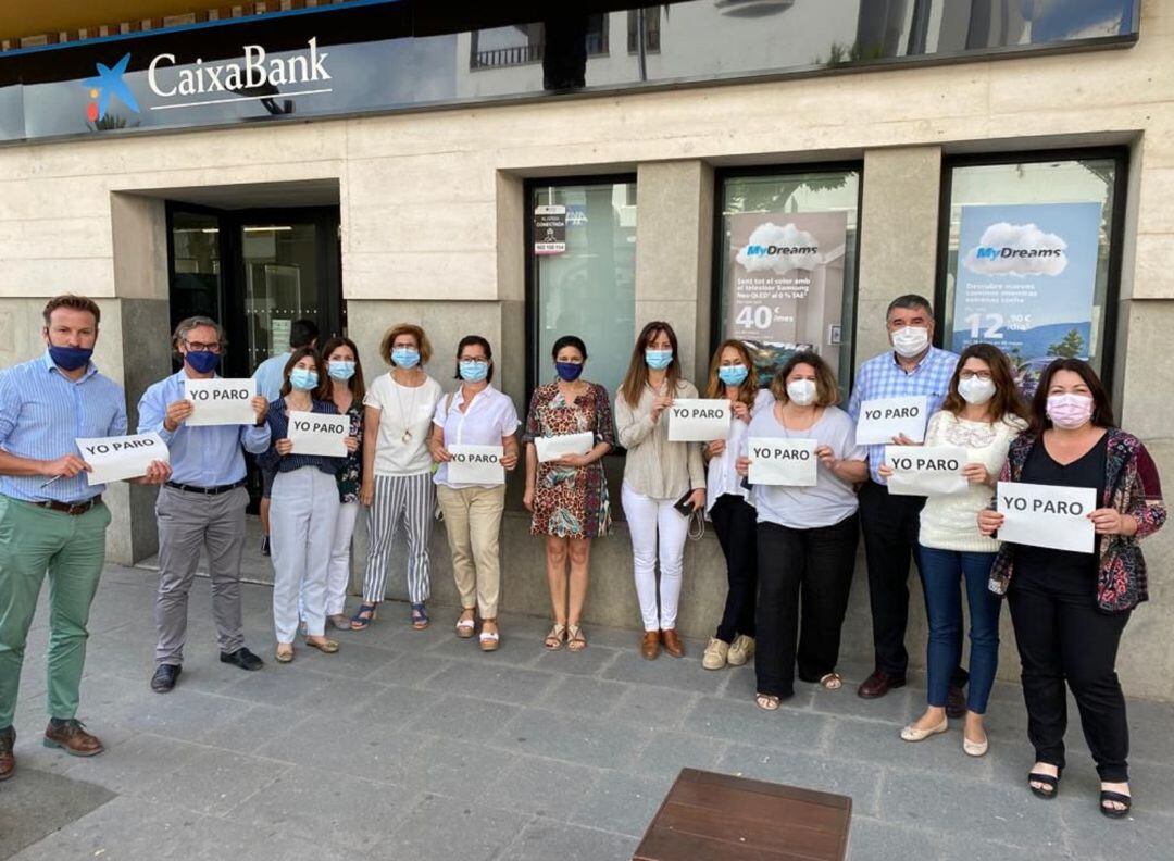 Imagen del paro en una de las oficinas de Ibiza