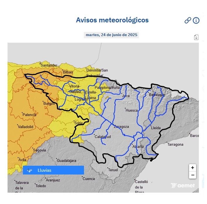 Avisos meteorológicos de AEMET para esta jornada