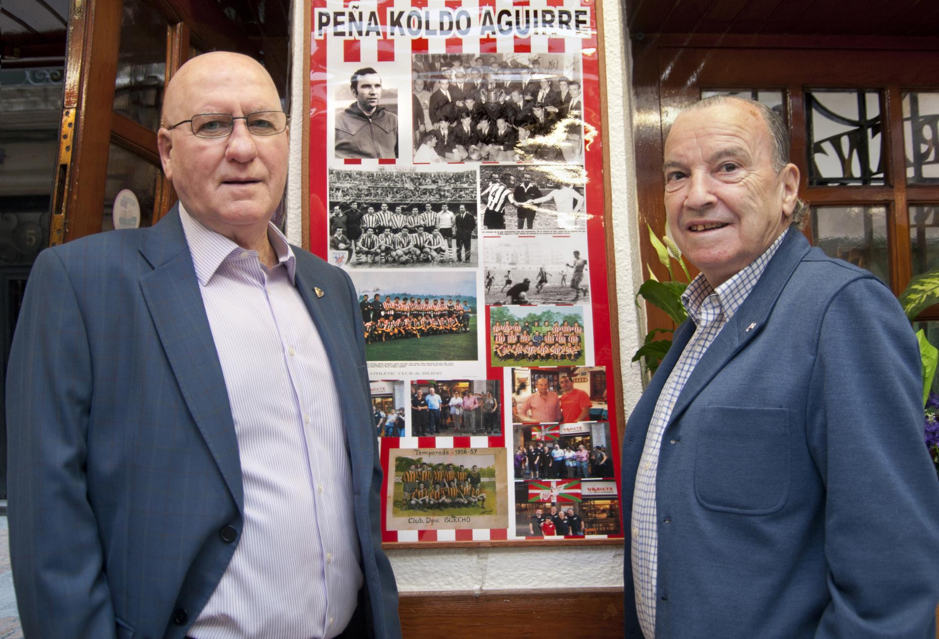 Fallece Argoitia, un león inolvidable que quedó campeón de Copa, fue entrenador en Lezama y embajador con su inseparable Koldo Aguirre con las peñas