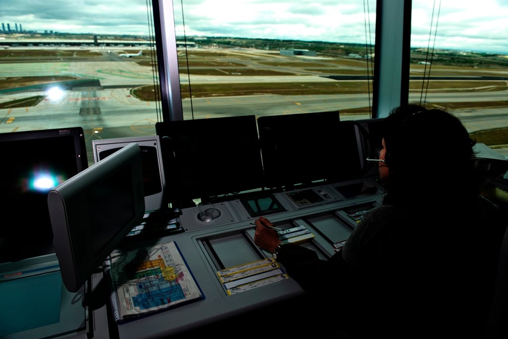 Imagen de archivo de una torre de control