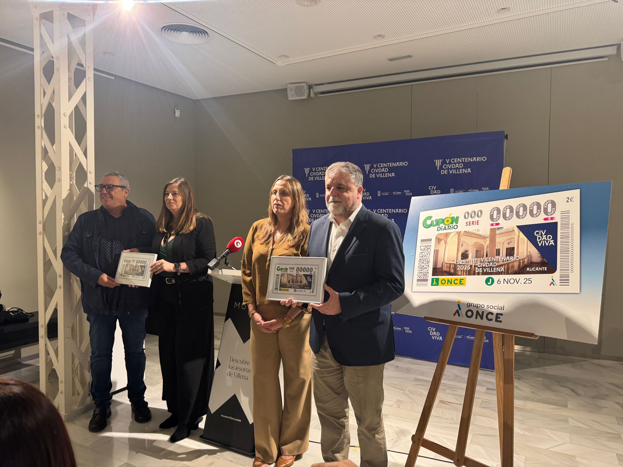 Presentación del cupón de la ONCE del 6 de noviembre