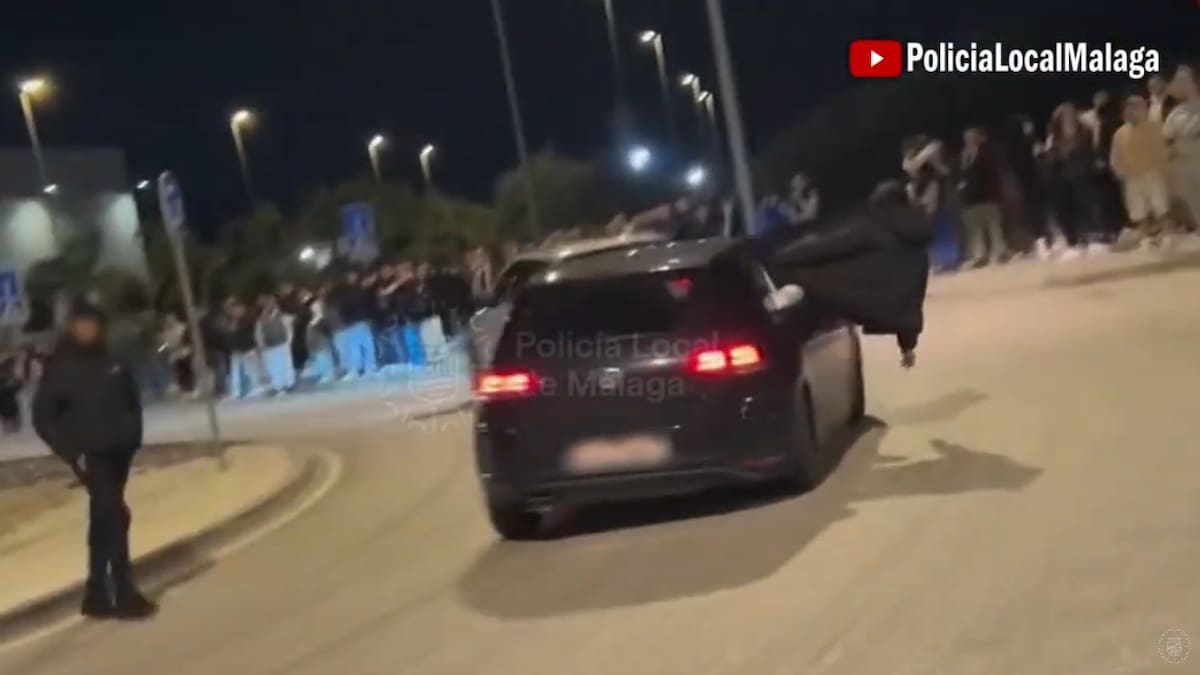 Nuevo golpe a quedadas ilegales: carreras, derrapes y un espectador casi atropellado