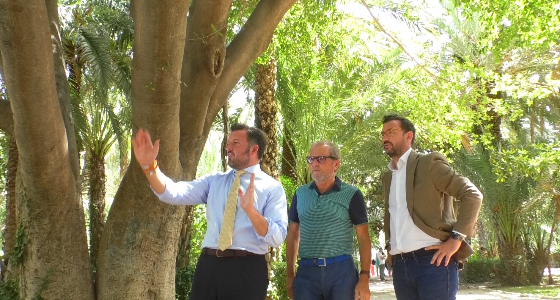 Visita del gobierno municipal al Parque Municipal