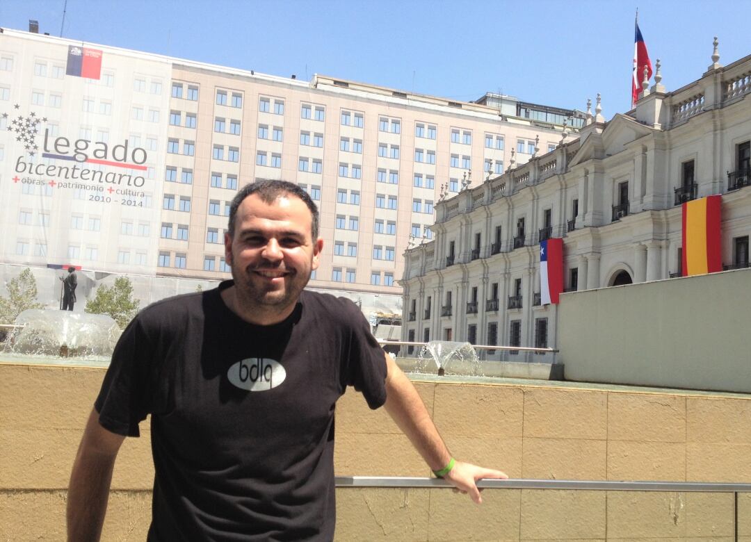 Mario, en el Palacio de La Moneda