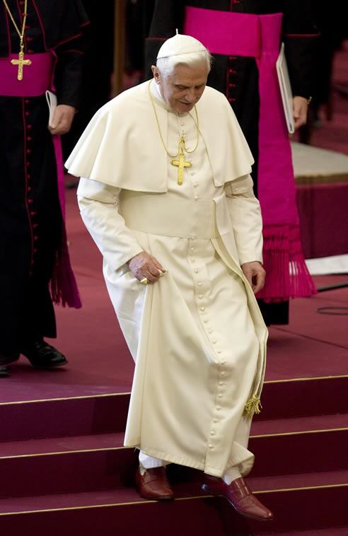 El Papa, tras un concierto en el Vaticano.