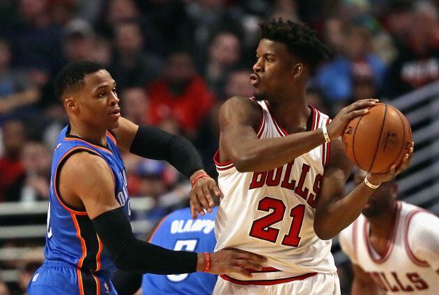 Jimmy Butler, durante su etapa en los Bulls