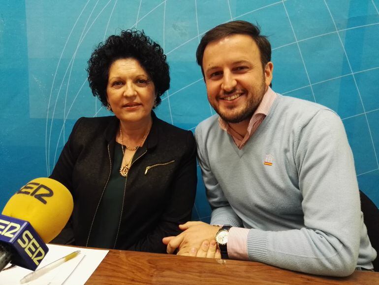 Los concejales del PP, Manuela Mora y Pablo Ruz