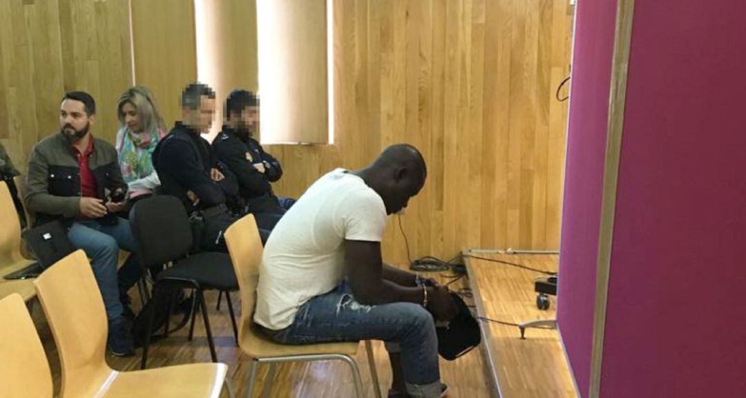 Ibrahima N. En la segunda jornada del juicio