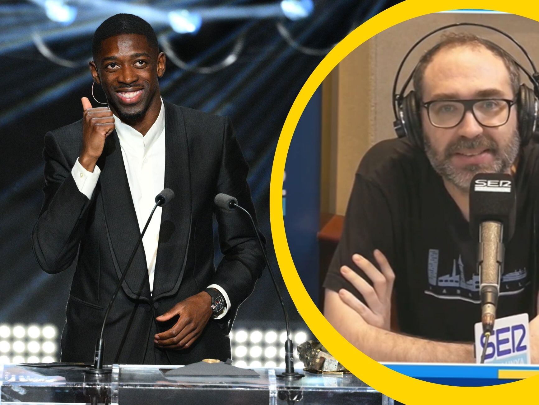 Ousmane Dembélé y Axel Torres