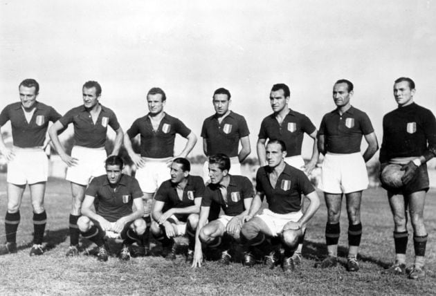 Parte de la plantilla del Grande Torino en la temporada en 1949