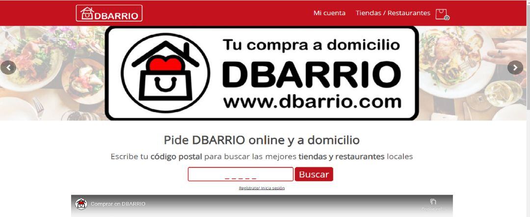 Imagen del acceso a la página web DBarrio