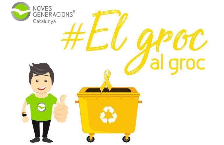 Campaña de NNGG contra la simbología independentista