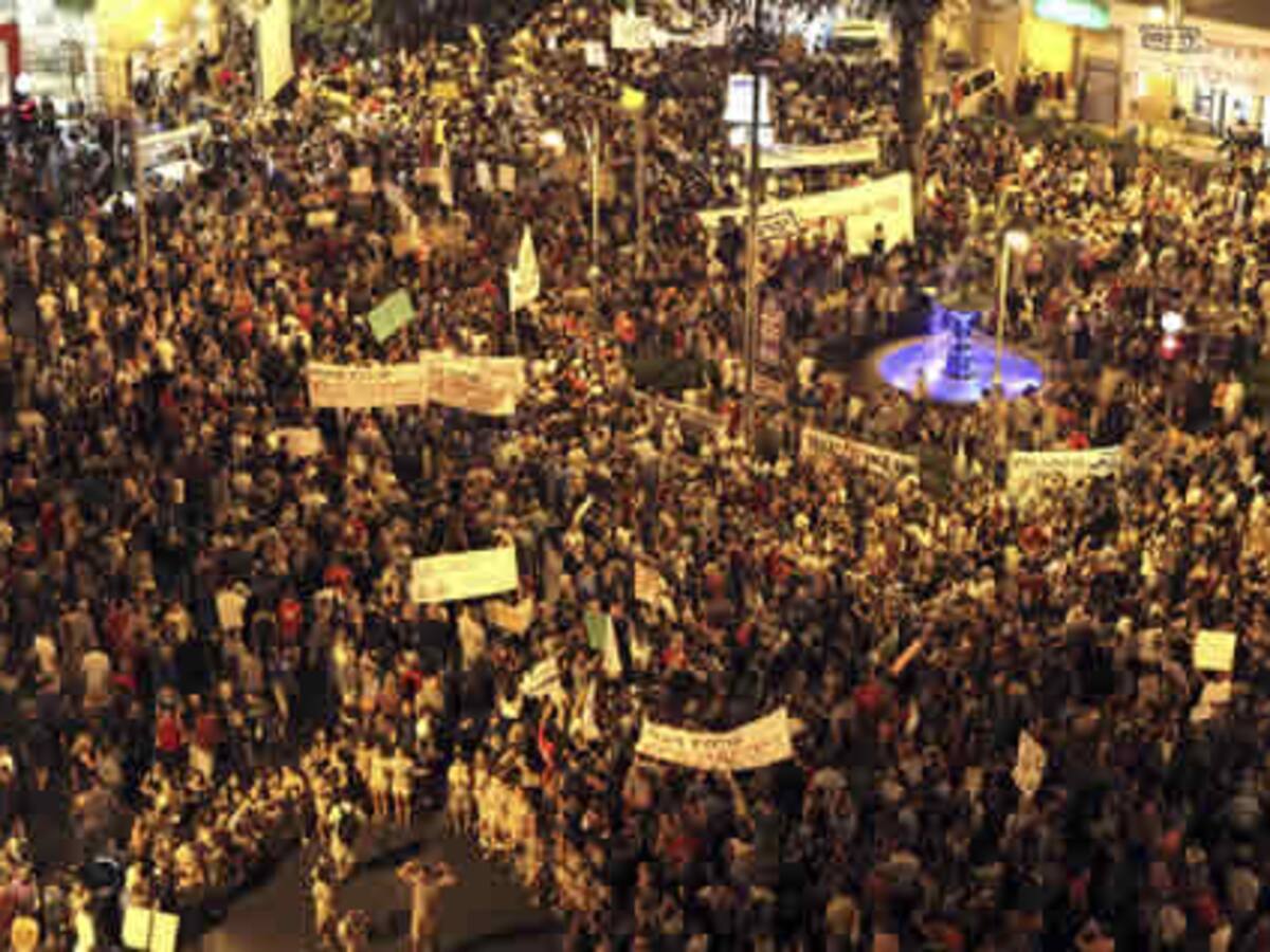 Unos 250.000 'indignados' en la mayor protesta de la historia de Israel