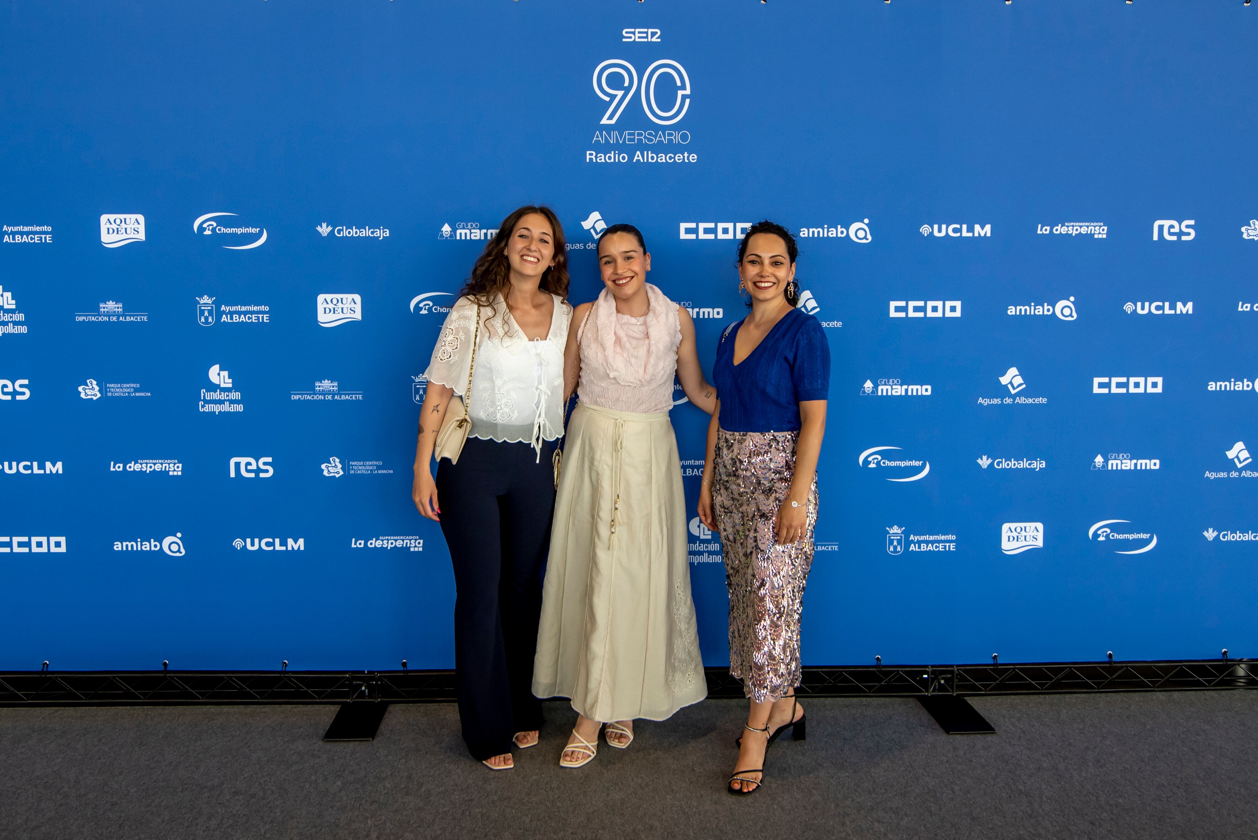 Las periodistas de Radio Albacete, Beatriz Toboso, Carmen González y Cristina Castellanos.
