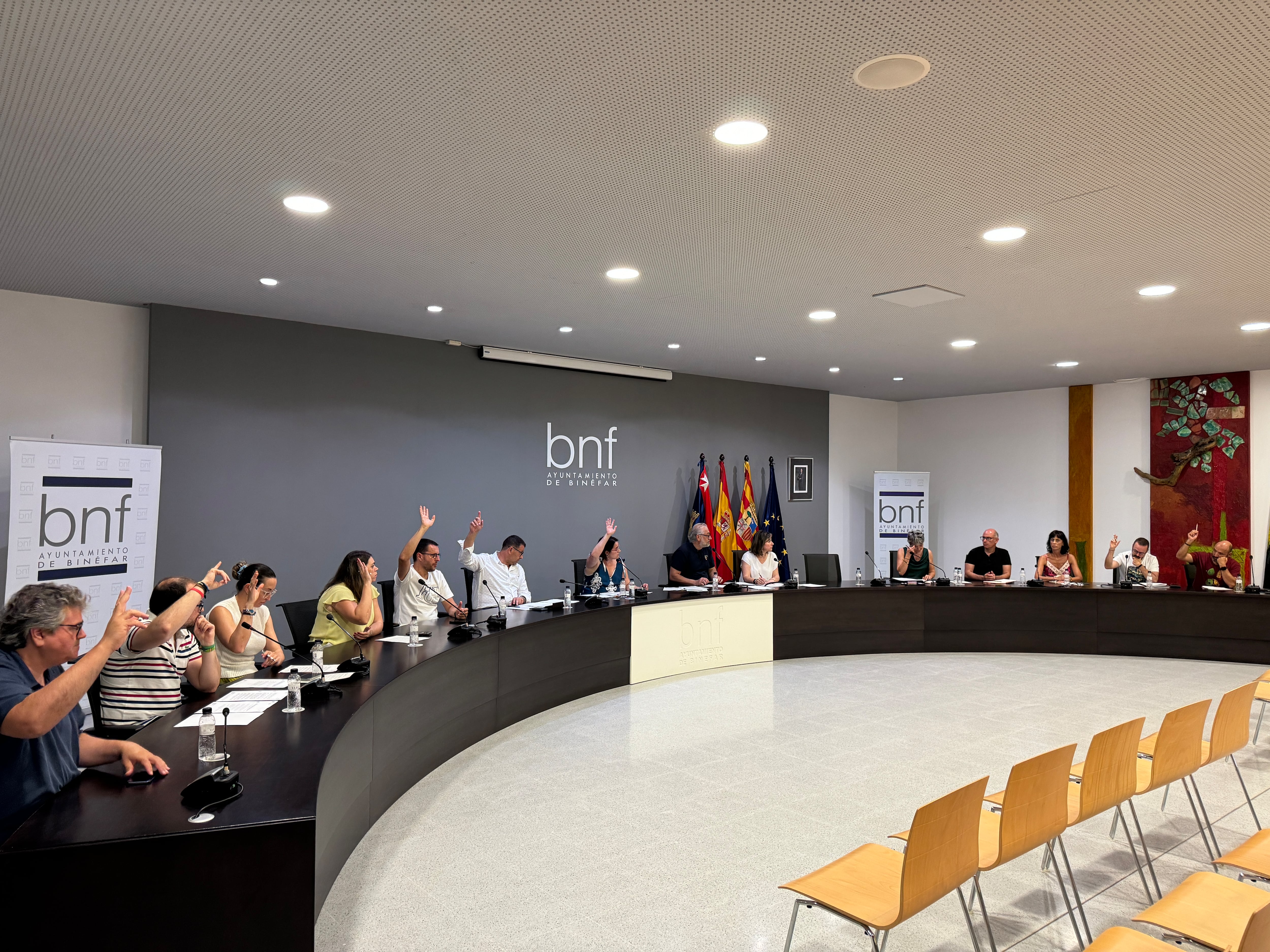 Pleno del Ayuntamiento de Binéfar