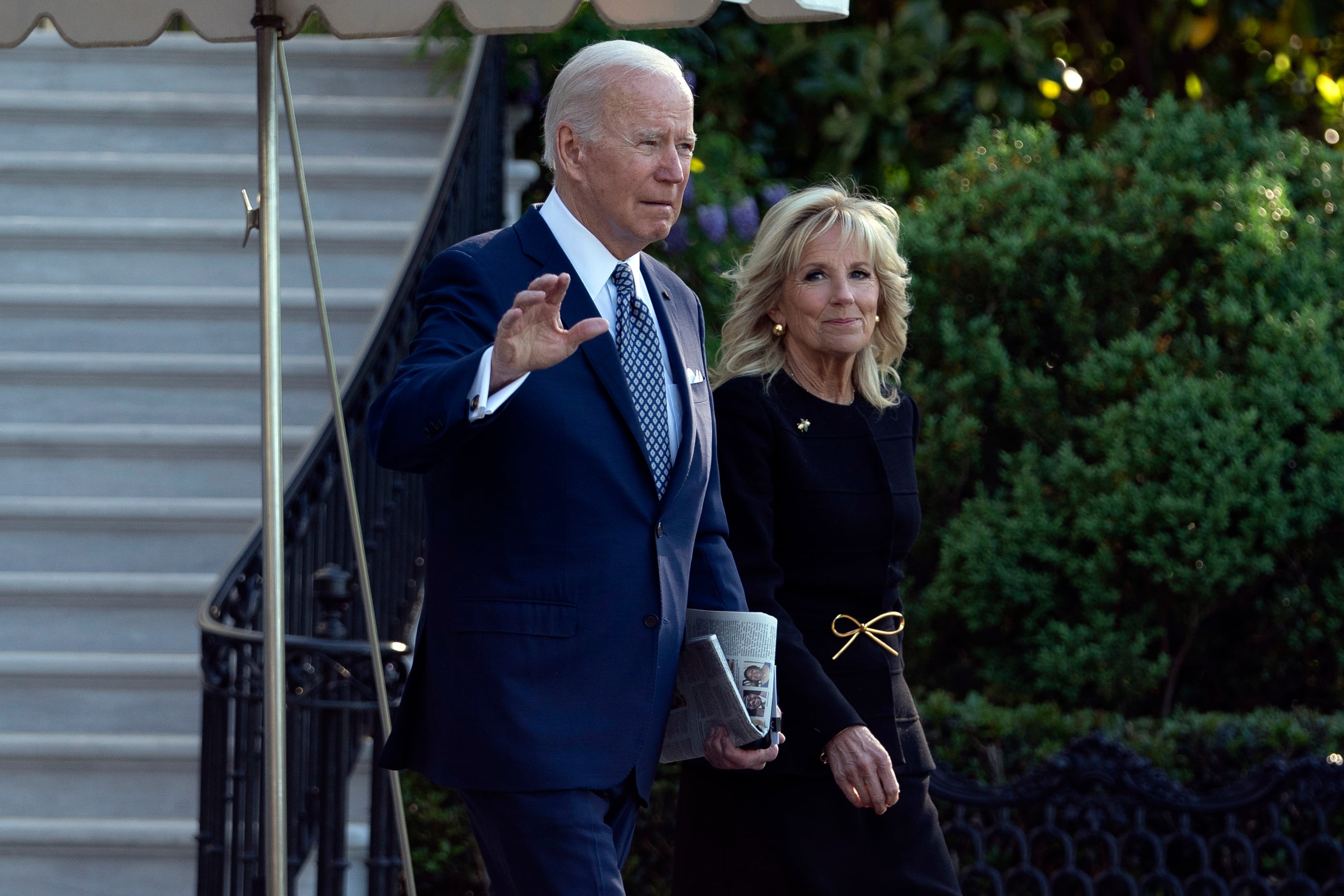 El presidente de EEUU, Joe Biden, junto a su esposa, Jill Biden