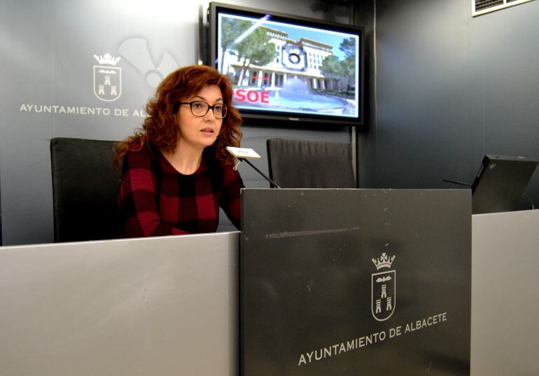 La concejal socialista, Juana García 