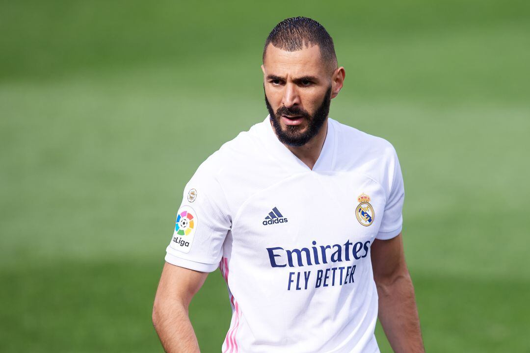 Benzema durante el partido contra el Levante. 