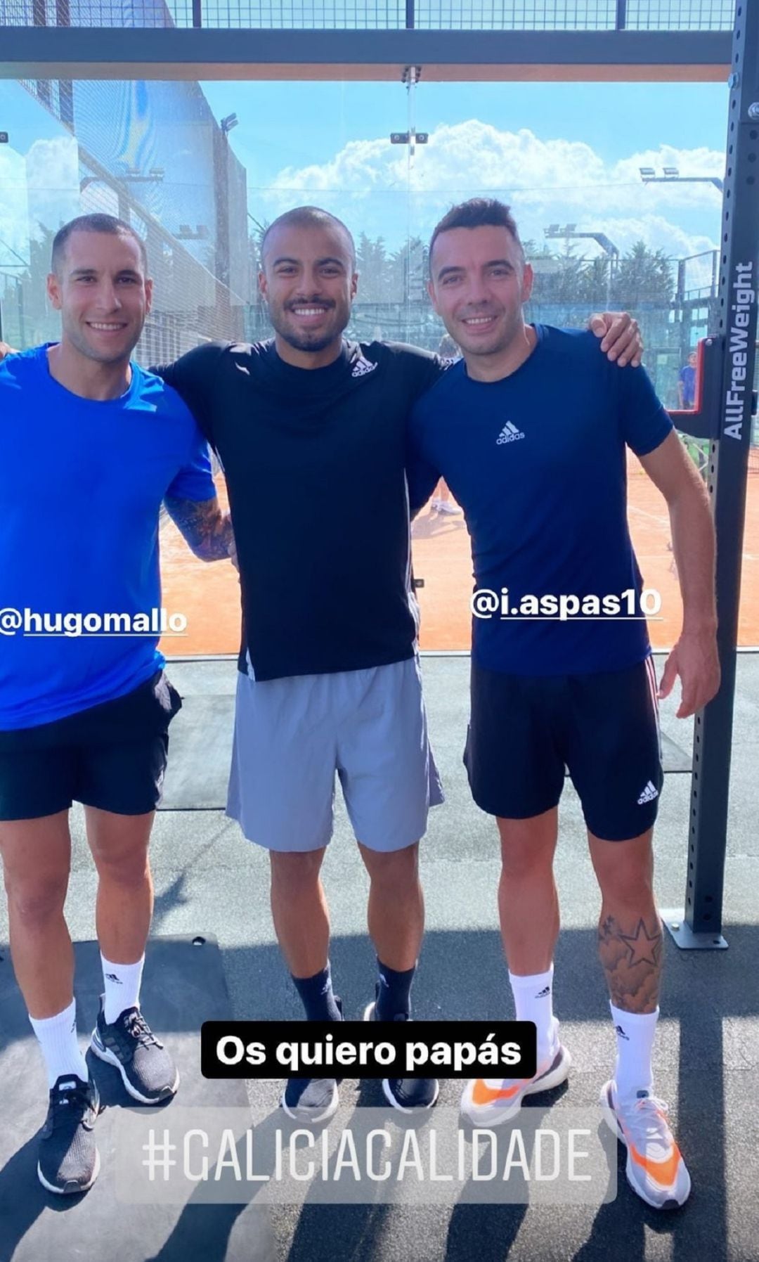 Hugo Mallo, Rafa Alcántara y Iago Aspas