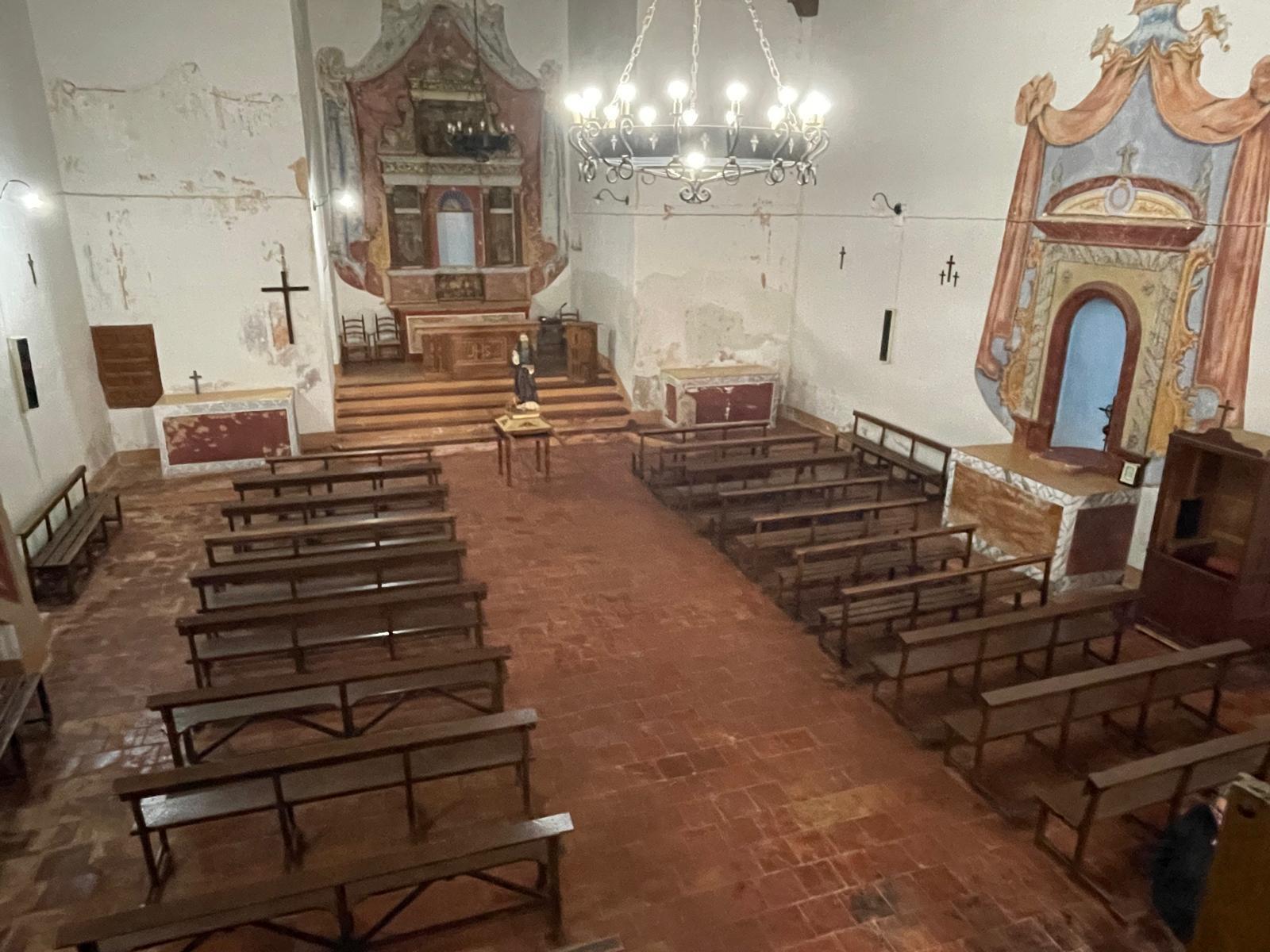Interior de la ermita de San Antón de Villanueva de la Jara (Cuenca).