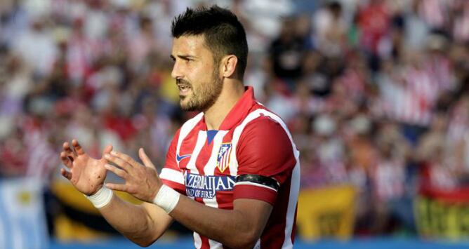 Villa, tras fallar una ocasión