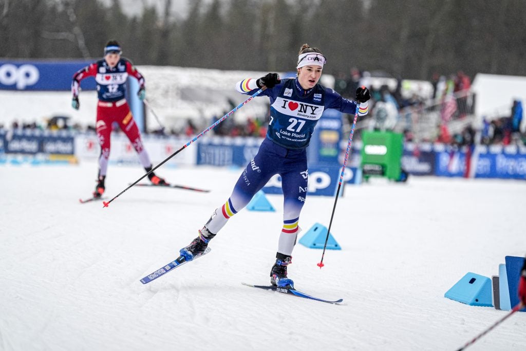 Gina del Rio, durant els 20km mass start en skating que tancaven la Copa del Món a Lake Placid