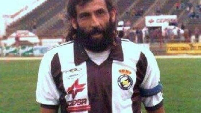 Manolo Mesa con la camiseta de la Balona