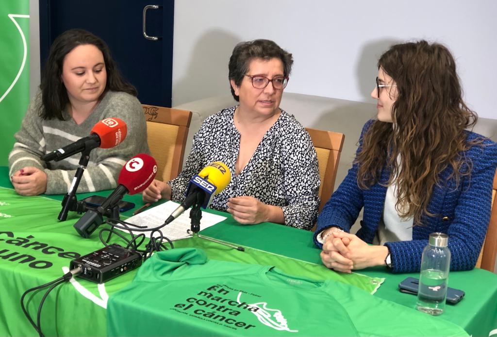 Presentación de la marcha verde contra el cáncer en Elda y Petrer