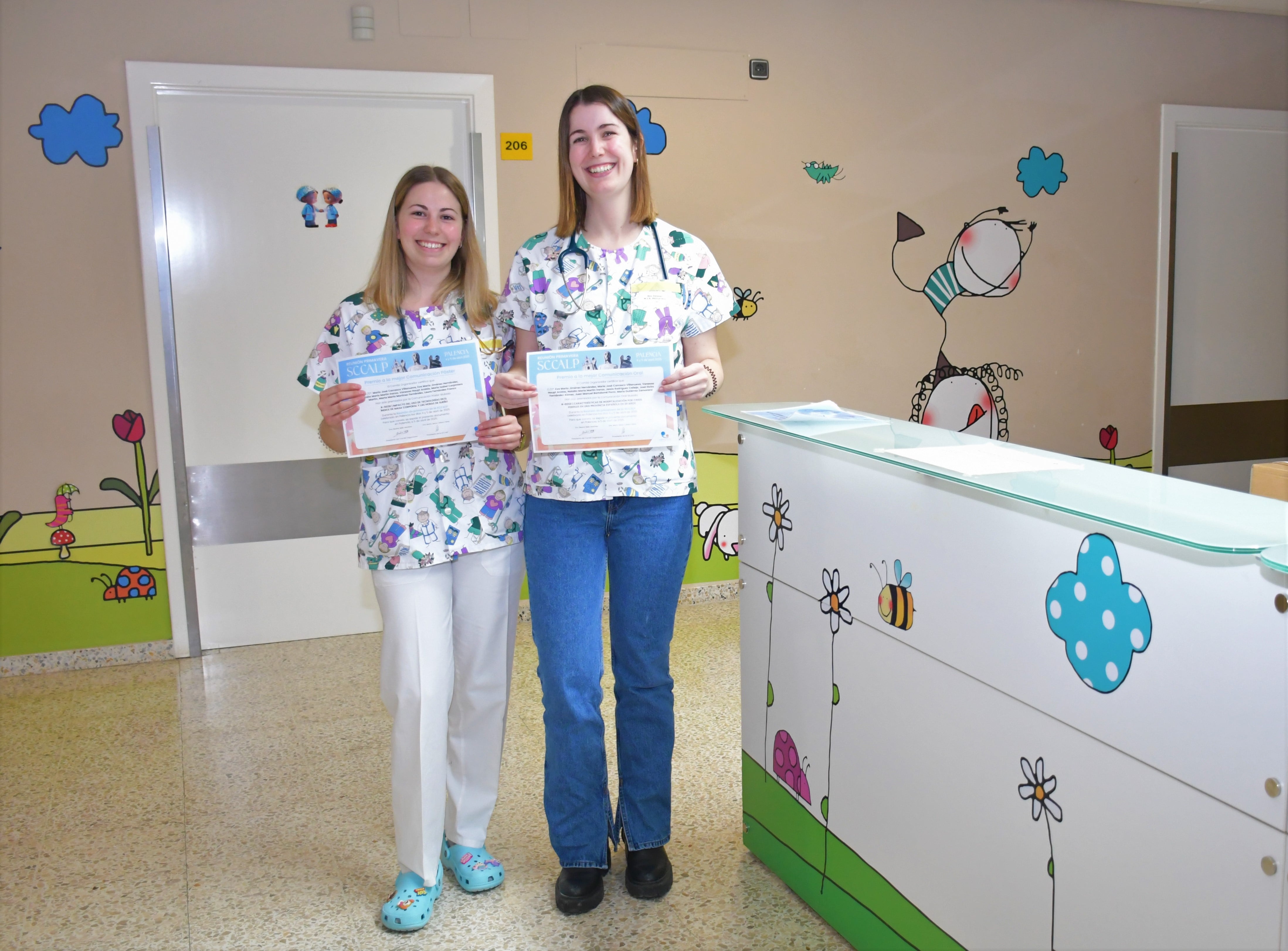 Premiados dos estudios de Pediatría de Palencia