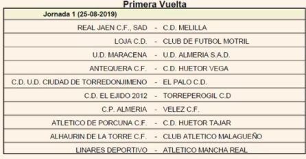 Todos los partidos de la primera jornada en el Grupo IX de Tercera.