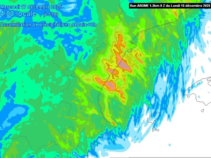 Previsión de lluvias en la provincia de Castellón el próximo miércoles