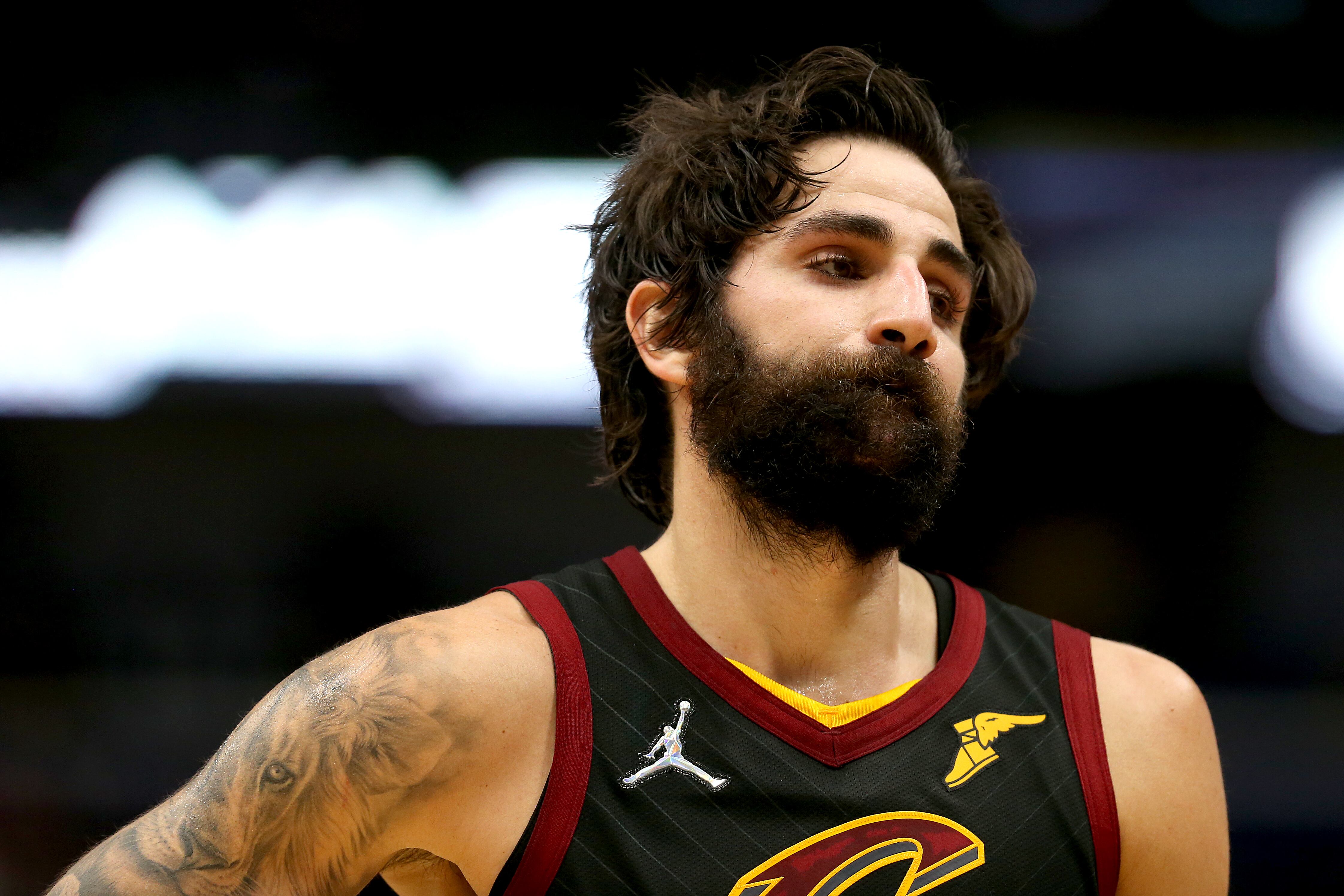 Ricky Rubio, durante uno de los partidos disputados esta temporada con los Cleveland Cavaliers