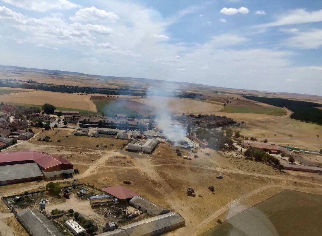 La Junta baja a nivel 0 el incendio originado en el núcleo urbano de Grajera