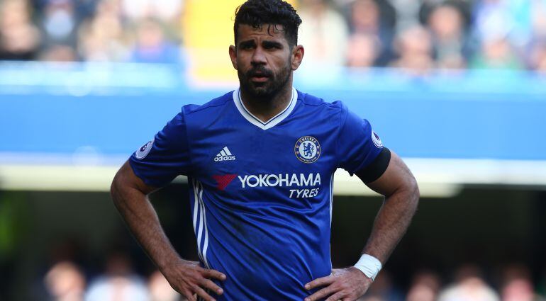 Diego Costa, frustrado durante un encuentro con el Chelsea