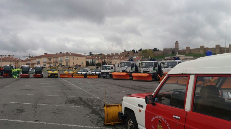 Algunos de los vehículos que se utilizan en el operativo