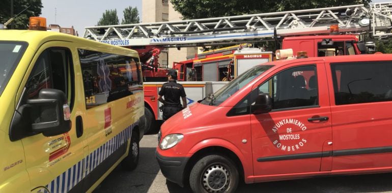 Suceso en Móstoles en la calle Las Palmas