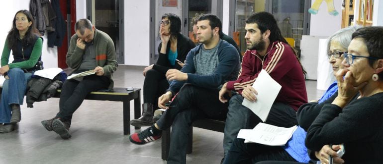 L&#039;assemblea de la CUP d&#039;aquest dilluns al vespre. 