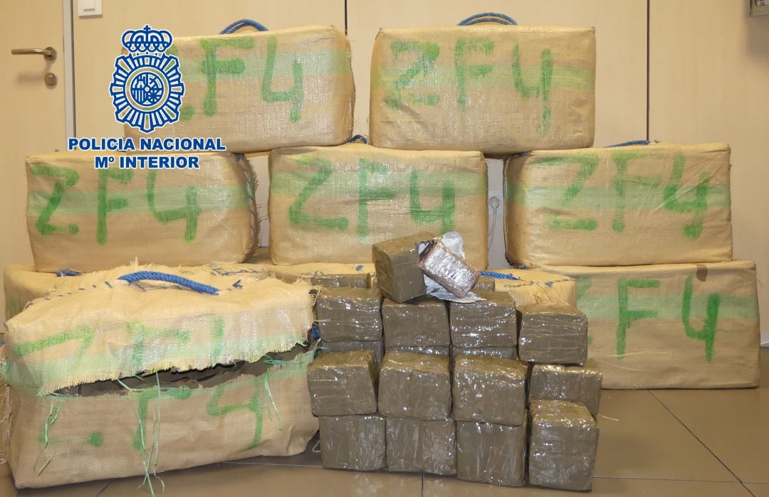 Hachís incautado en operación policial en la provincia de Castellón