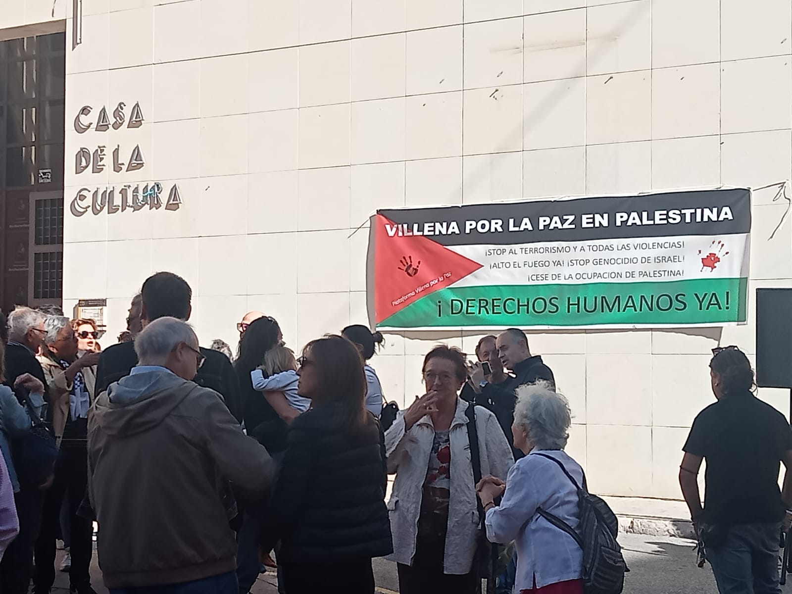 Concentración por la Paz en Palestina de Villena