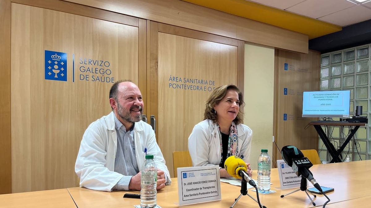 11 donantes y 28 receptores; el balance de trasplantes del área sanitaria Pontevedra e O Salnés en 2025