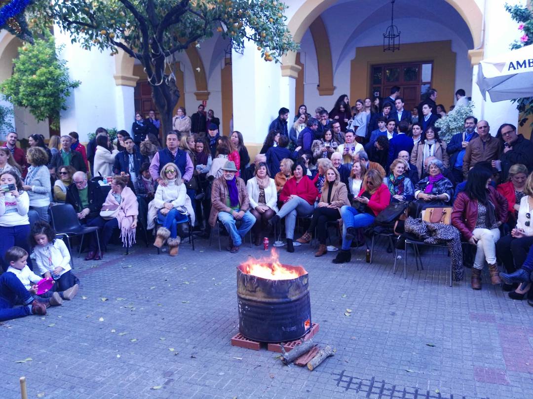 Una de las zambombas que se celebran en Jerez durante la Navidad