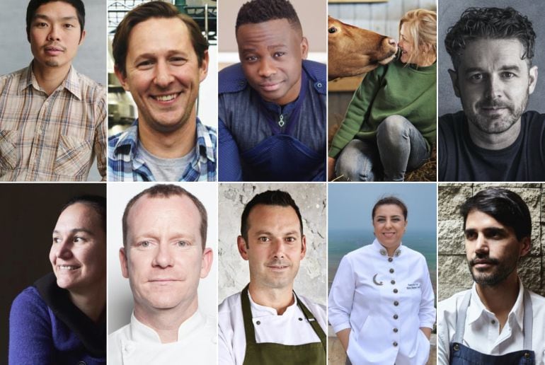 Los 10 nominados al Basque Culinary World Prize 2018.