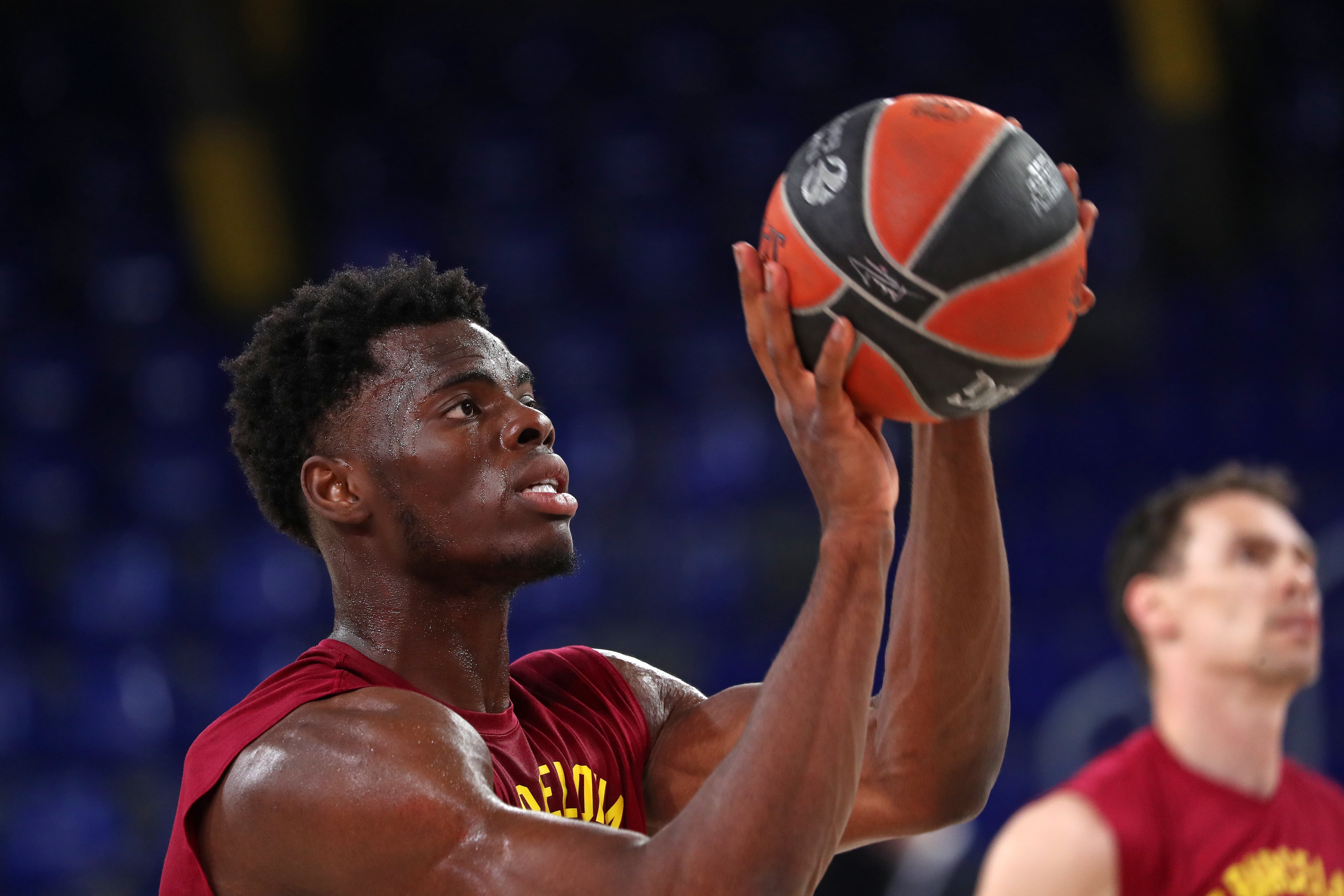 James Nnaji, en un partido con el FC Barcelona. (Joan Valls/Urbanandsport /NurPhoto via Getty Images)