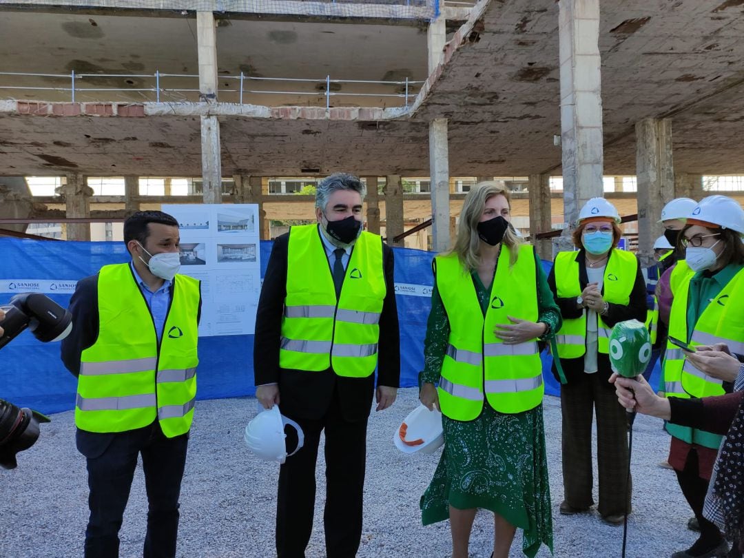 El ministro de Cultura, José Manuel Rodríguez Uribes, el conseller de Educación, Vicent Marzà y la alcaldesa de Castelló, Amparo Marco.