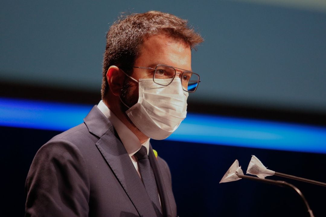 El candidato republicano a la Presidencia de la Generalitat, Pere Aragonès, 