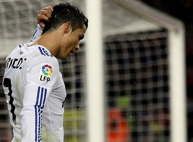 Cristiano Ronaldo, en el Camp Nou