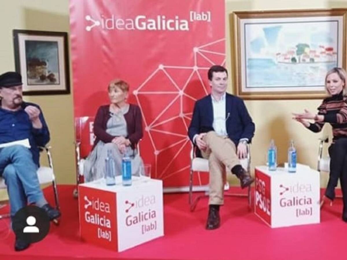 La periodista viguesa Noelia Otero en los puestos de salida del PSOE en Pontevedra