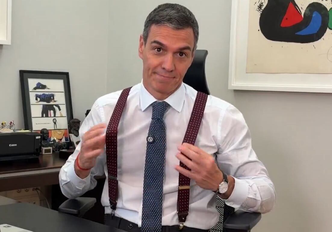 Sánchez se cuela en la fiesta de los 20 años de 'El Intermedio' de La Sexta con un mensaje para Wyoming.