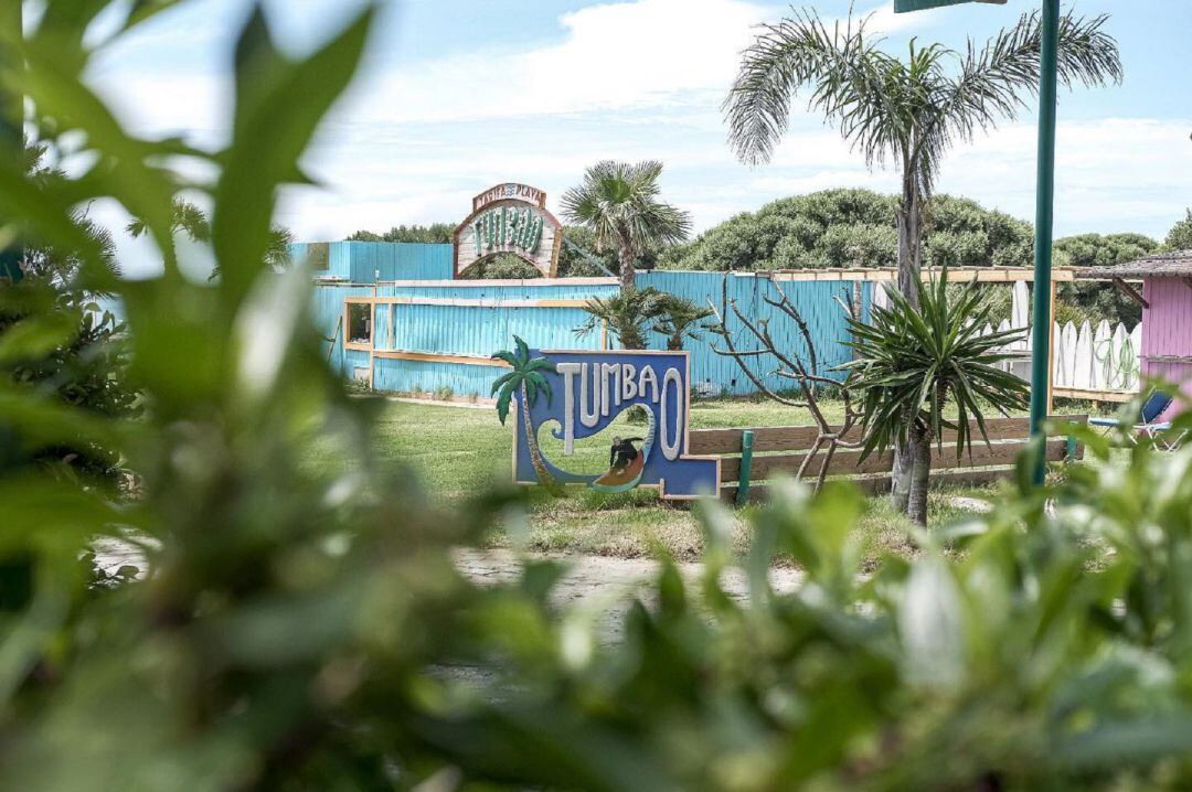 Una imagen reciente del 'Tumbao', ubicado en la Playa de Valdevaqueros en Tarifa.
